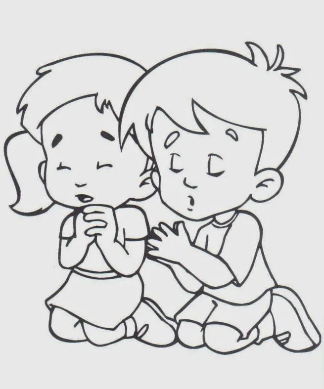 Niños orando dibujos para colorear - Imagui Niños orando dibujos para colorear - Imagui