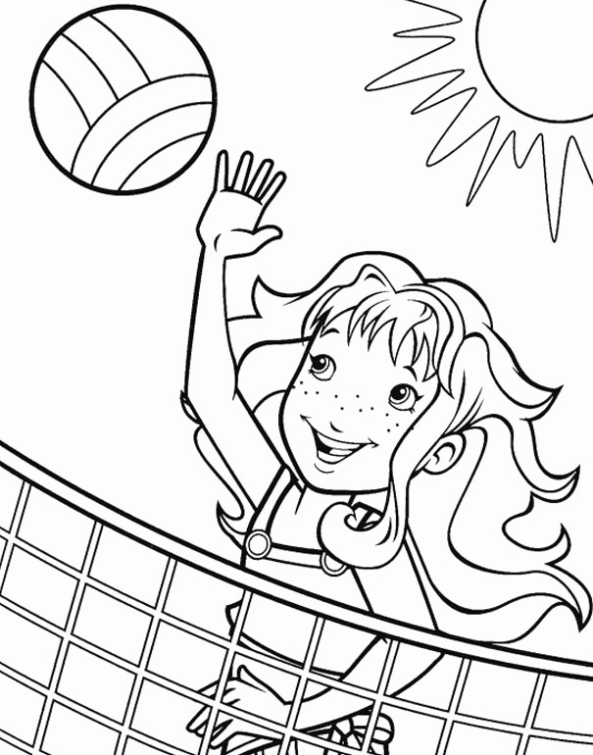 Imágenes para pintar de voleibol | Colorear imágenes Imágenes para pintar de voleibol | Colorear imágenes