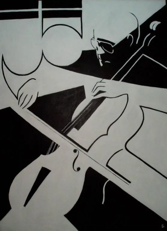 VIOLONCHELO en blanco y negro patxo cruceta olalde - Artelista.com VIOLONCHELO en blanco y negro patxo cruceta olalde - Artelista.com