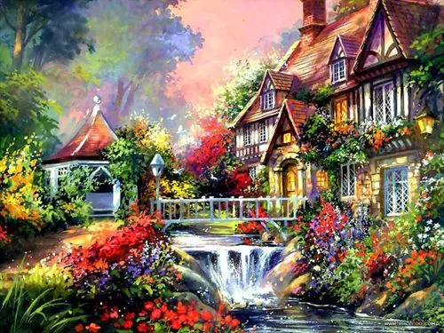 Pinturas al óleo impresionantes de villas de leyenda_Spanish.China ... Pinturas al óleo impresionantes de villas de leyenda_Spanish.China ...