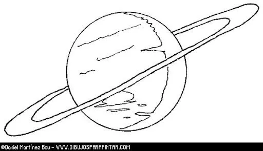 Imagenes del planeta saturno para colorear - Imagui