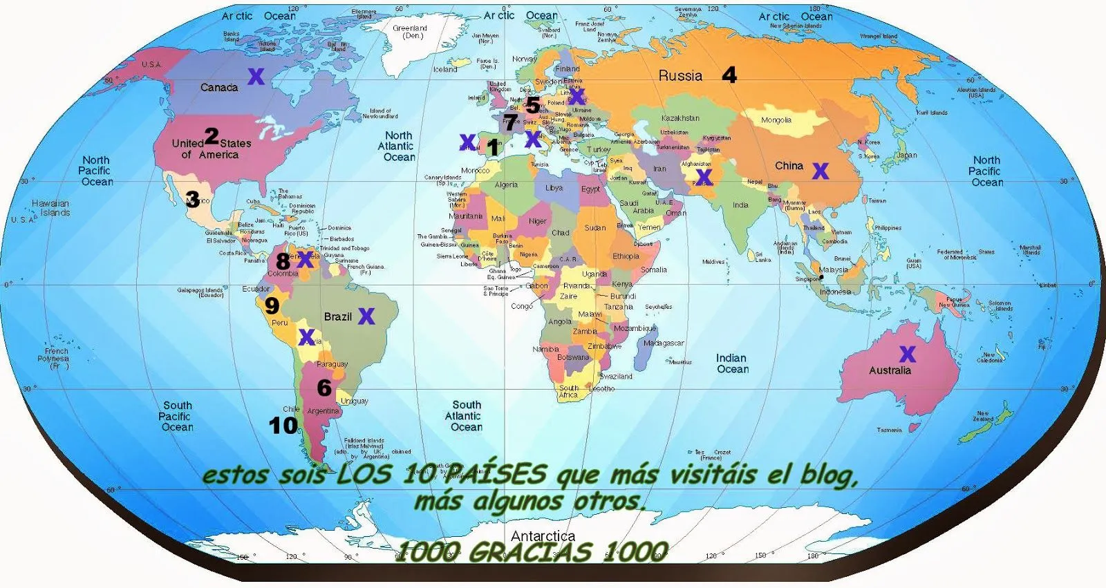 Imagenes del planisferio del mundo - Imagui