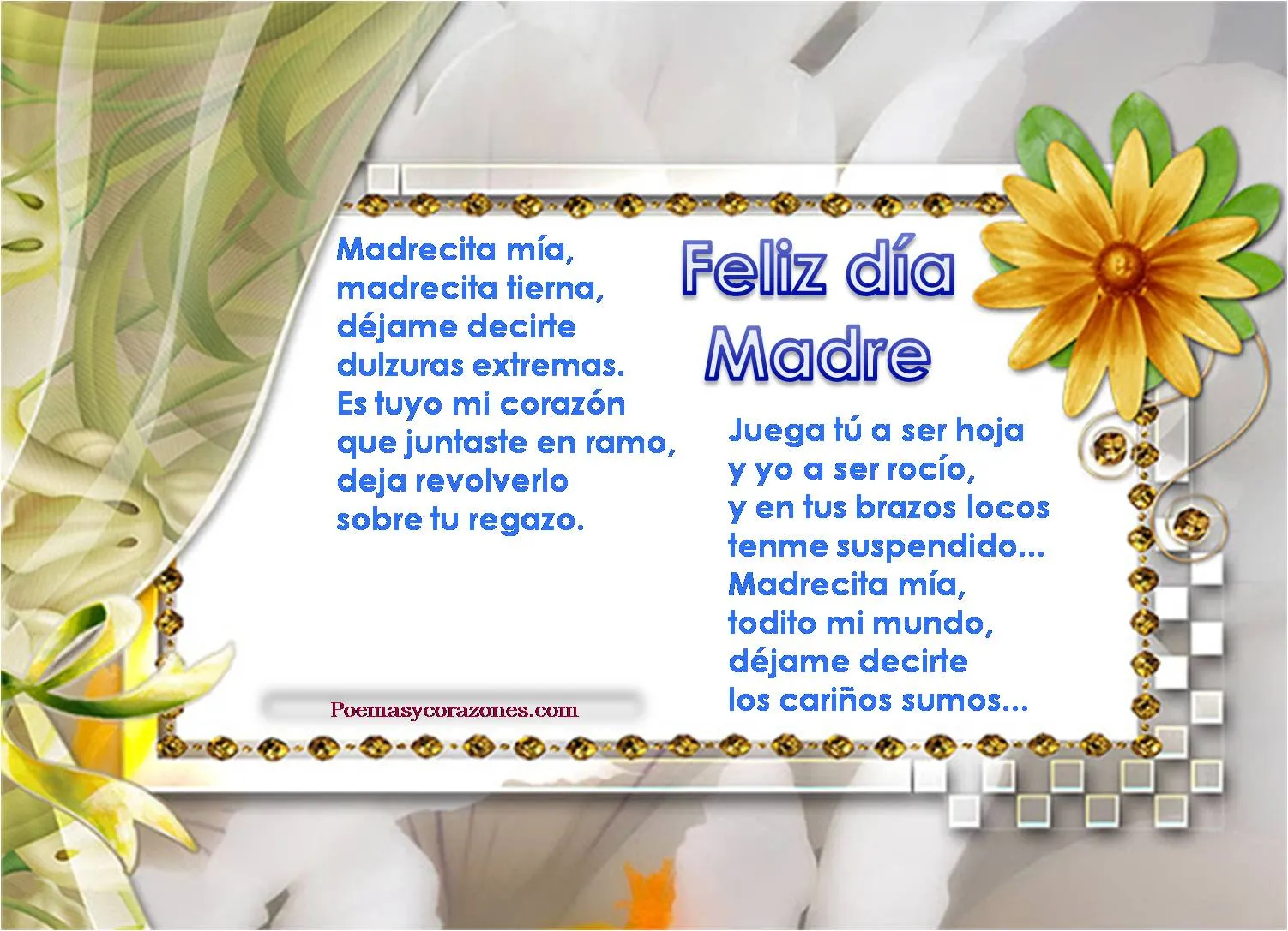 Imágenes con poemas para madres ~ Poemas y Corazones Imágenes con poemas para madres ~ Poemas y Corazones