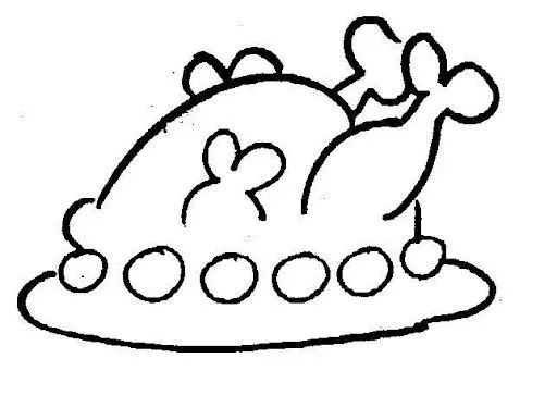 Pollo rostizado dibujo - Imagui