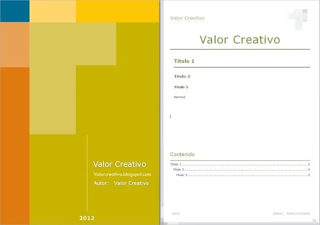 Formatos de portadas en word - Imagui