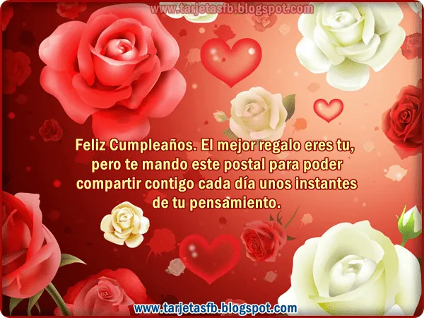 Imagenes de postales para cumpleaños de amor | Imágenes | Frases ...