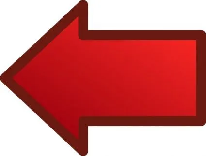 Imágenes prediseñadas de rojo las flechas ajuste izquierda ...