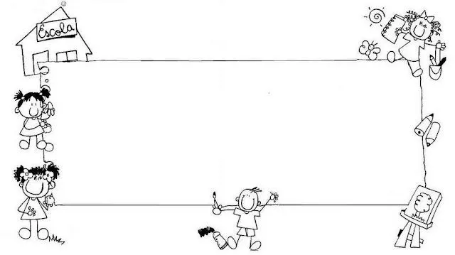 Imagenes de preescolar para colorear gafetes - Imagui Imagenes de preescolar para colorear gafetes - Imagui