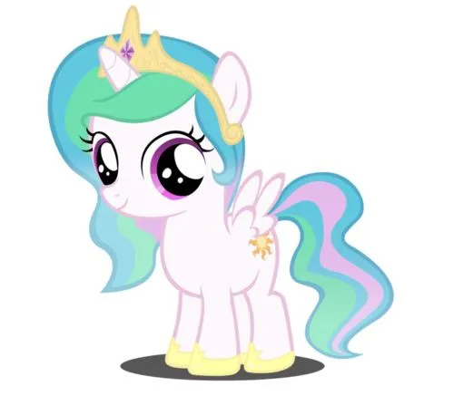 Princesa Celestia filly by cindyok on DeviantArt