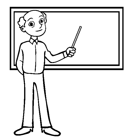 dibujos de profesor para colorear