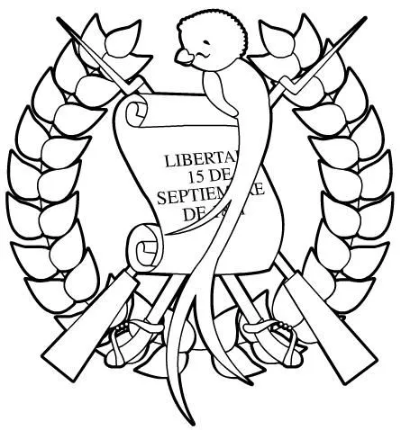 Escudo de guatemala facil para dibujar - Imagui