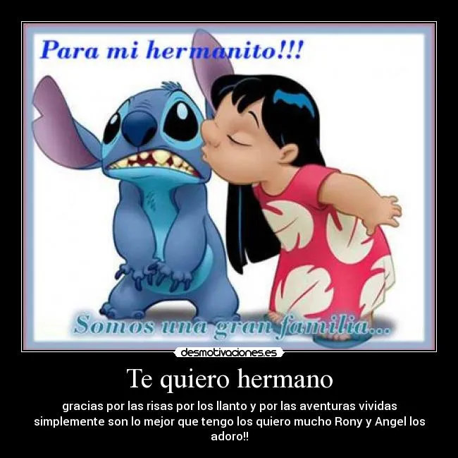 Hermano te quiero - Imagui