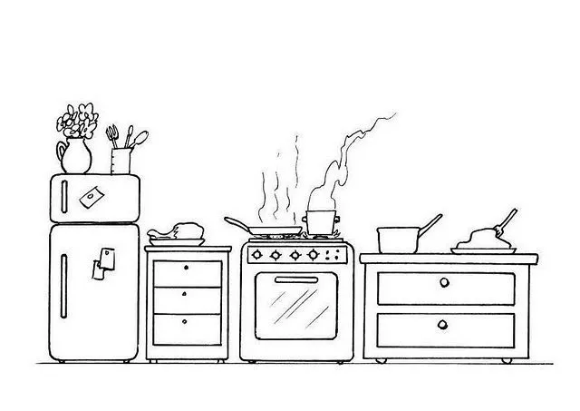 Cocina para pintar - Imagui