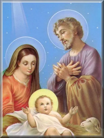 IMAGENES RELIGIOSAS: LA SAGRADA FAMILIA (SAN JOSE-LA VIRGEN- JESUS)