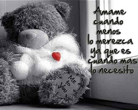 Peluches tiernos de amor con frases - Imagui