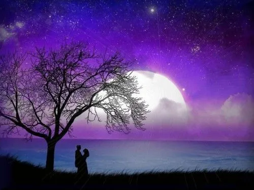 Imágenes Románticas de Paisajes Nocturnos