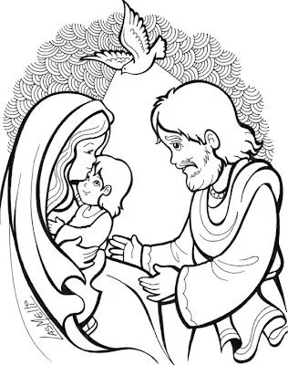Imágenes de la sagrada familia de Jesus para colorear - Imagui Imágenes de la sagrada familia de Jesus para colorear - Imagui