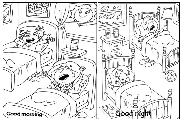 Imagenes • Los saludos en ingles para colorear Imagenes • Los saludos en ingles para colorear