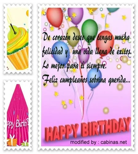 Imàgenes Con Saludos De Feliz cumpleaños a mi sobrina | Solo ...