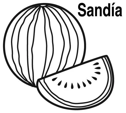 Imagenes de sandia para dibujar - Imagui