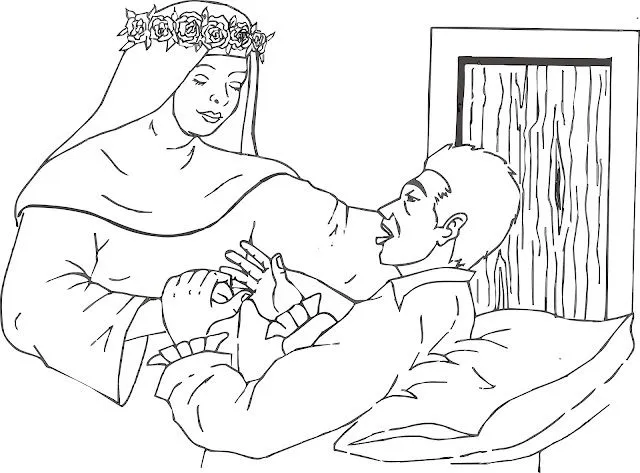 Imágenes de santa rosa de lima para colorear - Imagui