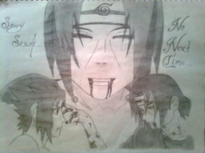 Itachi dibujo a lapiz faciles - Imagui