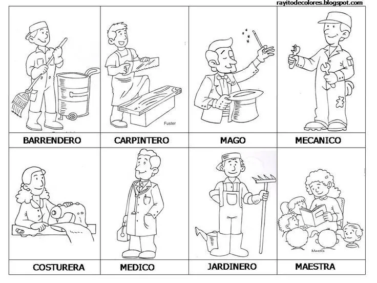 Profesiones y oficios colorear | PROFESIONES OFICIOS | Pinterest ... Profesiones y oficios colorear | PROFESIONES OFICIOS | Pinterest ...