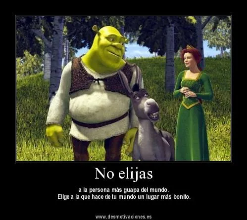 Imagenes de shrek con frases de amor - Imagui