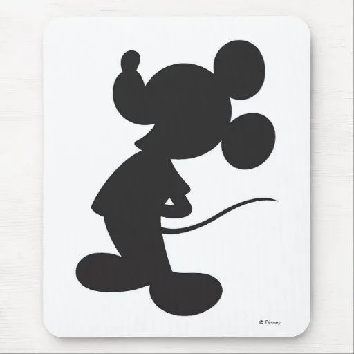 Silueta de Mickey Mouse Alfombrilla De Ratones | Zazzle Silueta de Mickey Mouse Alfombrilla De Ratones | Zazzle