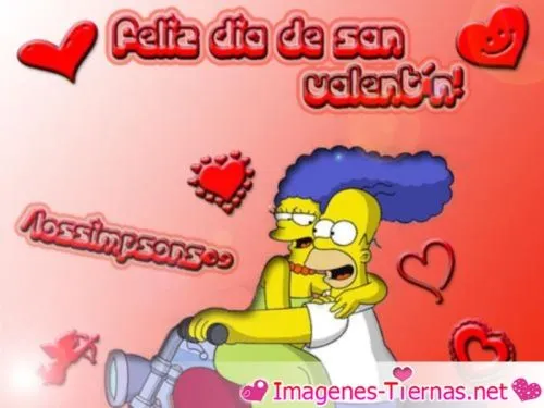 Imágenes de Los Simpson para el dia de los enamorados | Imagenes ...