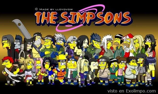 Imagenes de los Simpson de Naruto - Imagui