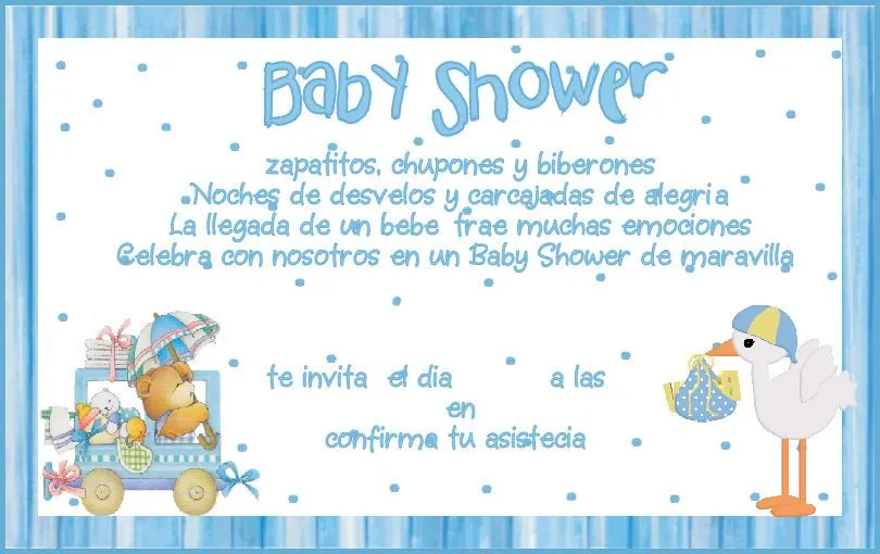 Invitación de baby shower para niños - Imagui