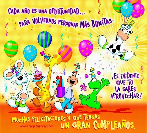 Imágenes y tarjetas de cumpleaños: Tarjetas de cumpleaños bonitas