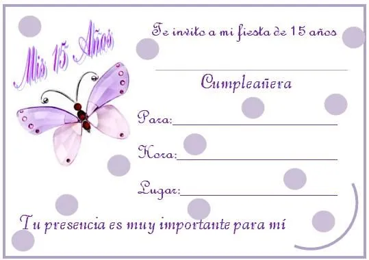 BORDES DE TARJETAS PARA INVITACION 15 AÑOS - Imagui
