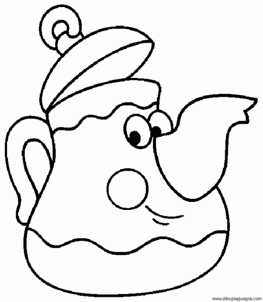 tetera | Dibujos y juegos, para pintar y colorear tetera | Dibujos y juegos, para pintar y colorear