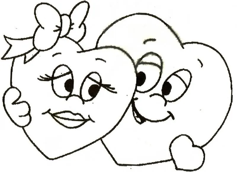 Imagenes tiernas de amor para colorear - Imagui