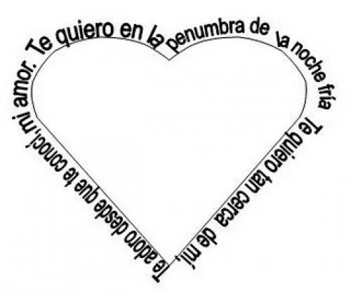 Caligramas de amor en español - Imagui