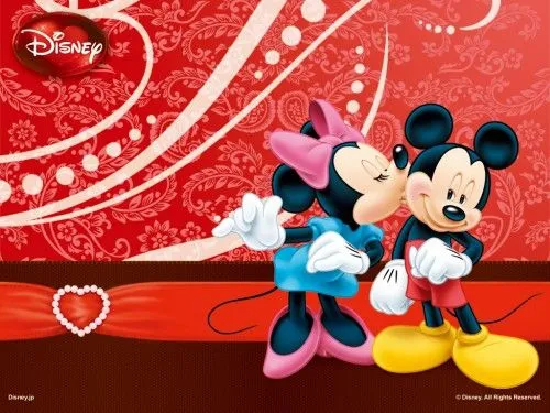 Portadas de Mickey y Minnie besandose - Imagui