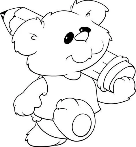 Dibujos a lapiz de osos tiernos - Imagui