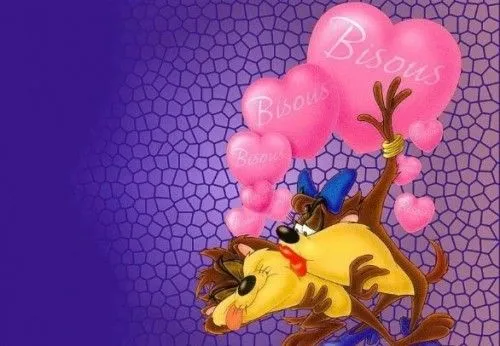 Imagenes tiernas de Tazmania enamorado