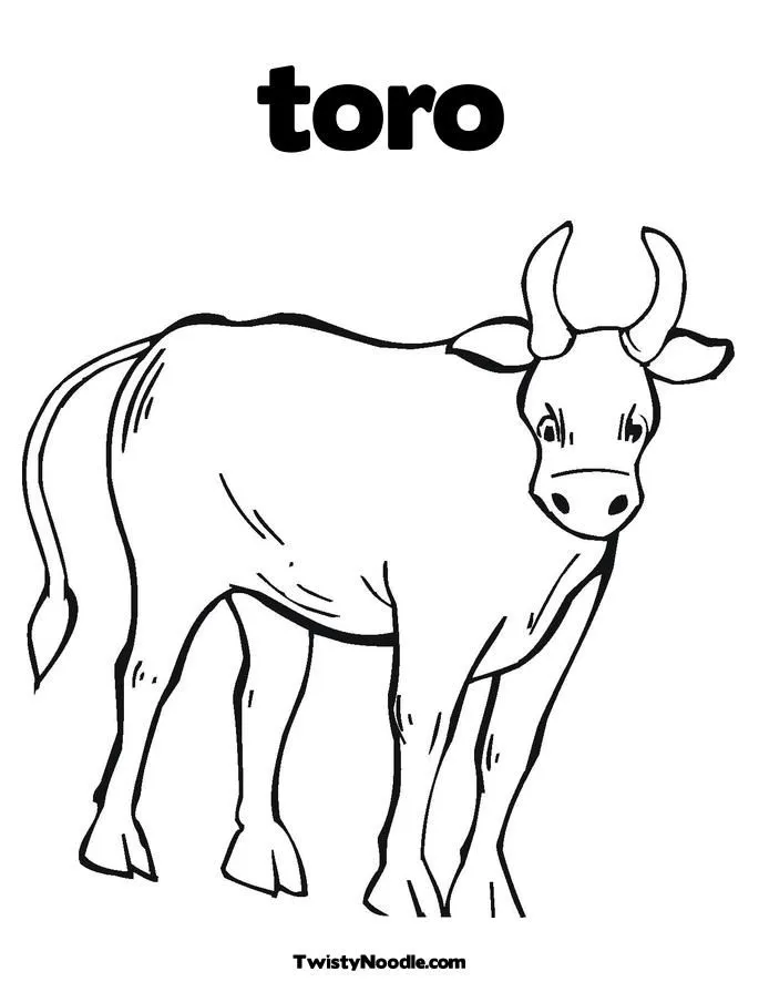 Imagenes de TORO para colorear - Imagui