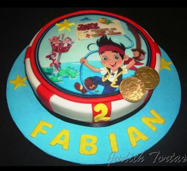 Torta decorada de jake y los piratas del nunca jamas imagui - Imagui