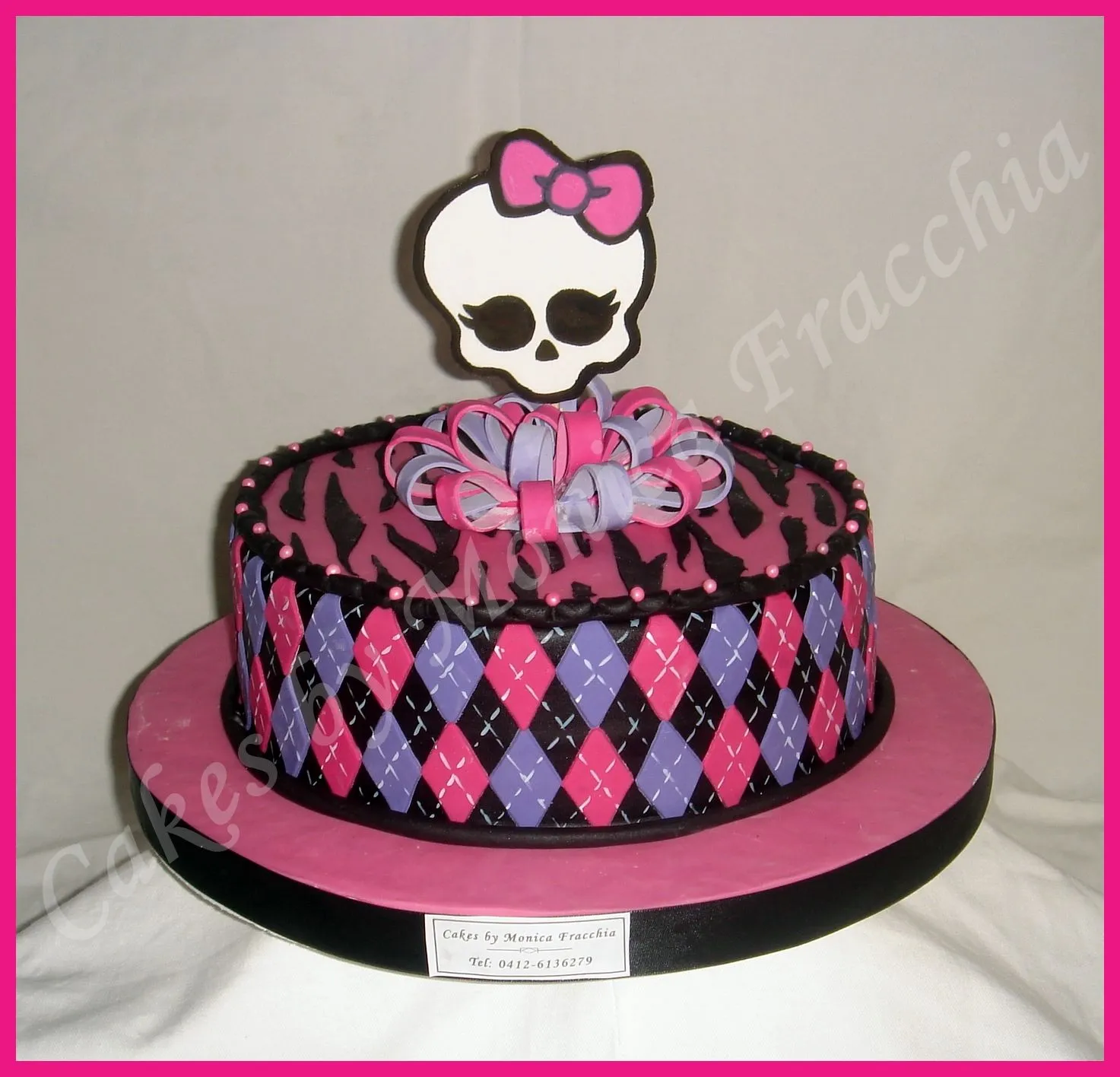 TORTA DECORADA MONSTER HIGH | TORTAS CAKES BY MONICA FRACCHIA TORTA DECORADA MONSTER HIGH | TORTAS CAKES BY MONICA FRACCHIA