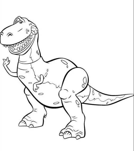 PC Technical - El Tiranosaurio Rex de Toy Story para colorear