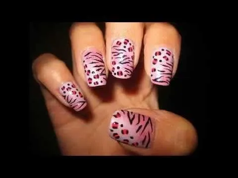 Imagenes Uñas Animal Print de Cebra - YouTube Imagenes Uñas Animal Print de Cebra - YouTube