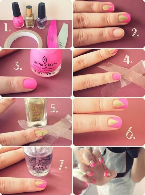 Imagenes de uñas decoradas faciles de hacer paso a paso - Imagui Imagenes de uñas decoradas faciles de hacer paso a paso - Imagui