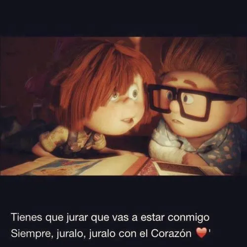 Imagenes de up una aventura de altura con frases de amor - Imagui