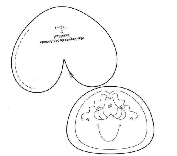 Imágenes de vaquitas de San Antonio para pintar - Imagui