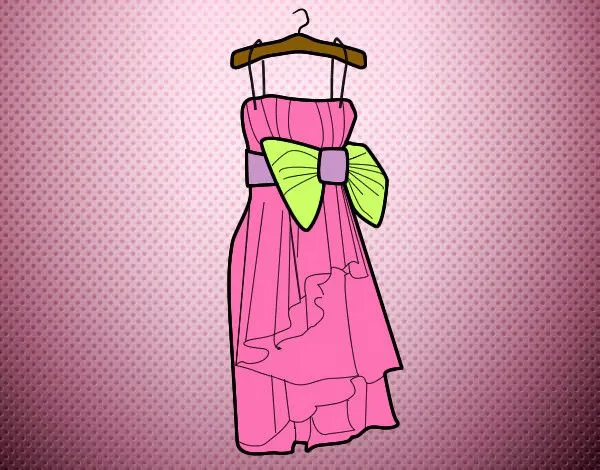 Dibujo de vestido de fiesta para cualquier ocasion pintado por ... Dibujo de vestido de fiesta para cualquier ocasion pintado por ...