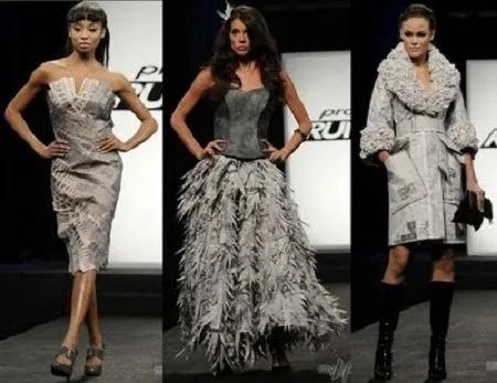 Imagenes de vestidos de papel reciclado - Imagui
